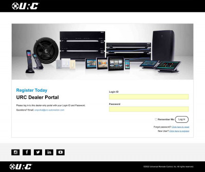 URC Dealer Portal URC Dealer Portal