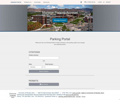 Parking Portal: University of Nevada, Reno Parking Portal: University of Nevada, Reno