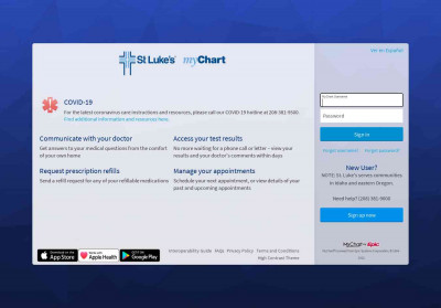 myChart - Login Page - St. Luke's - Idaho and Eastern Oregon myChart - Login Page - St. Luke's - Idaho and Eastern Oregon