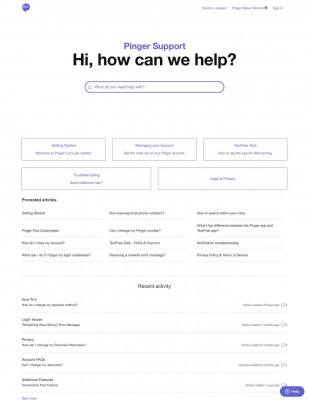 Pinger help TextFree Web FAQs & How To's - Zendesk Pinger help TextFree Web FAQs & How To's - Zendesk