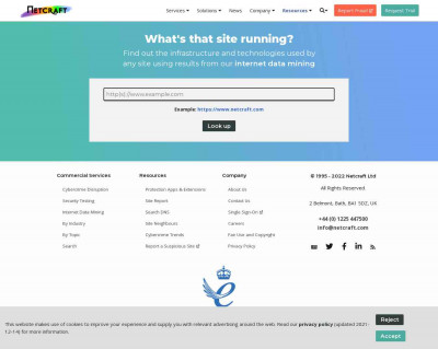 Network - What's that site running? - Netcraft Network - What's that site running? - Netcraft