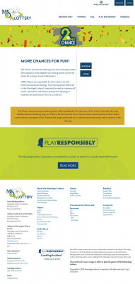 MS Lottery 2nd Chance Website - Home MS Lottery 2nd Chance Website - Home