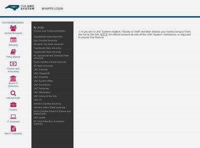 UNC System Intranet UNC System Intranet