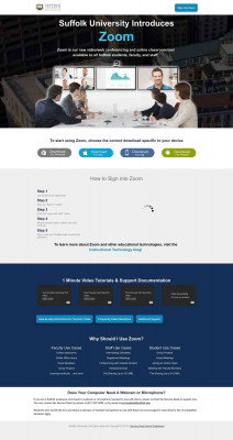 Suffolk University introduces Zoom Suffolk University introduces Zoom
