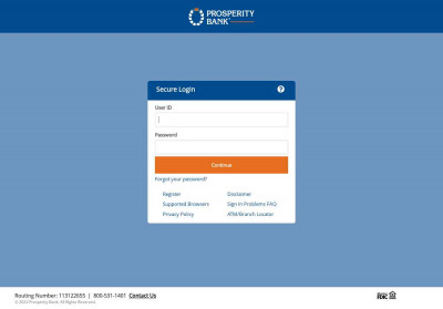 Prosperity Bank: Sign In Prosperity Bank: Sign In