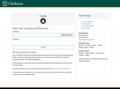 Login - CAS – Central Authentication Service - Clarkson ... Login - CAS – Central Authentication Service - Clarkson ...