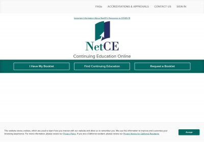 NetCE: Continuing Education Online - CME / CEU / CE NetCE: Continuing Education Online - CME / CEU / CE