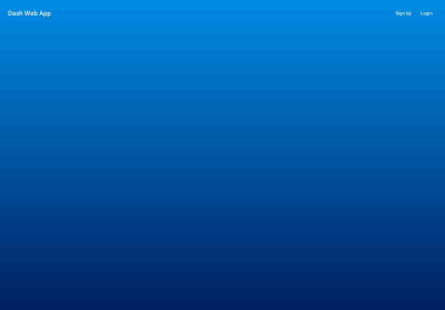 Dash web app Dash web app