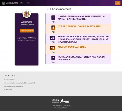 USM CampusOnline Portal USM CampusOnline Portal