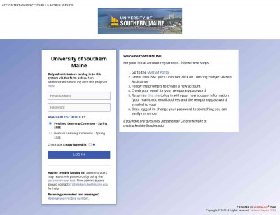 Announcements - University of Southern Maine - WCONLINE Announcements - University of Southern Maine - WCONLINE