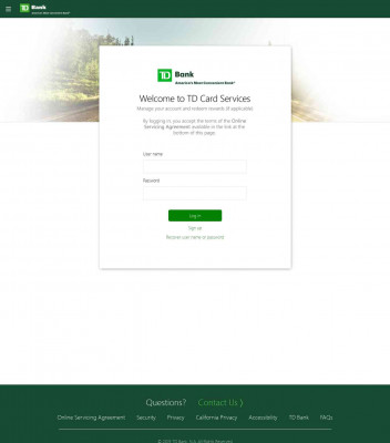 TD Card Services TD Card Services