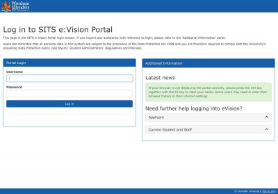 Log in to the portal Log in to the portal