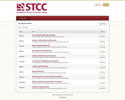 Sign In - STCC Scholarships Sign In - STCC Scholarships