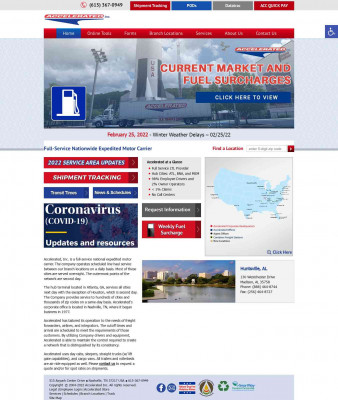 Accelerated | Full-Service Regional Expedited Motor Carrier Accelerated | Full-Service Regional Expedited Motor Carrier