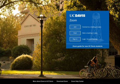 Zoom at UC Davis Zoom at UC Davis