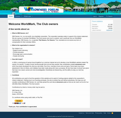WorldMark Owners: Front page WorldMark Owners: Front page