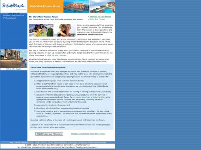 WorldMark Vacation Forum WorldMark Vacation Forum