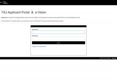 Log in to the portal Log in to the portal