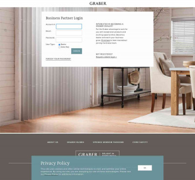 Business Partner Login - Graber Blinds Business Partner Login - Graber Blinds