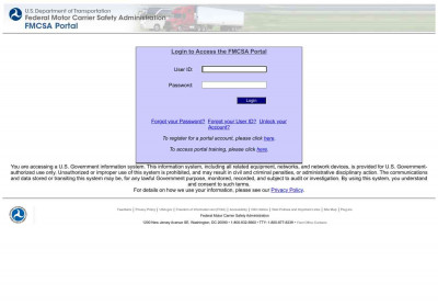FMCSA Login FMCSA Login