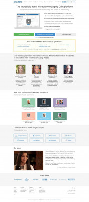 Piazza • Ask. Answer. Explore. Whenever. Piazza • Ask. Answer. Explore. Whenever.