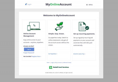 My Online Account My Online Account