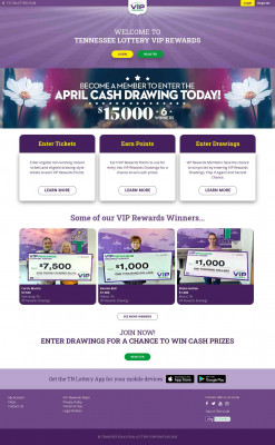 Home - Tennessee Lottery VIP Rewards Home - Tennessee Lottery VIP Rewards