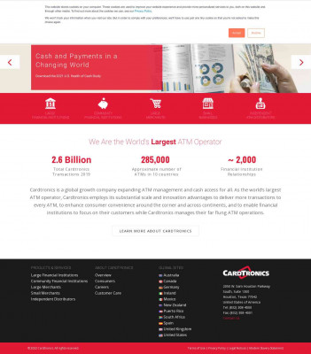 Cardtronics: The World's Largest ATM Operator Cardtronics: The World's Largest ATM Operator
