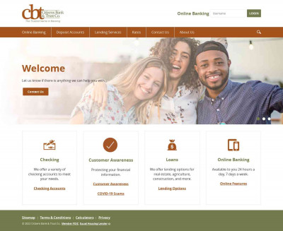 Citizens Bank & Trust Co.: Home Citizens Bank & Trust Co.: Home