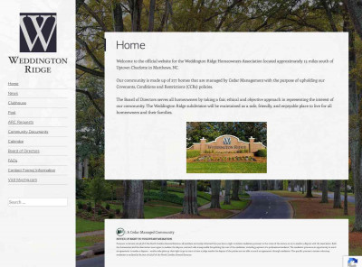 FAQs | Weddington Ridge HOA | A Cedar Managed Community FAQs | Weddington Ridge HOA | A Cedar Managed Community