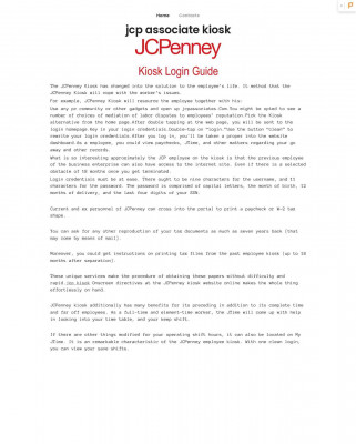 jcp associate kiosk jcp associate kiosk