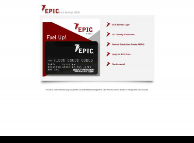 Login Page - EPIC Card Services Login Page - EPIC Card Services