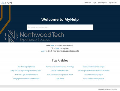 How To Access Northwood Tech Technology - MyHelp How To Access Northwood Tech Technology - MyHelp