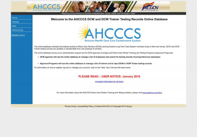 Register /Log In - AHCCCS Register /Log In - AHCCCS