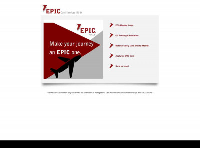 Login Page - EPIC Card Services Login Page - EPIC Card Services