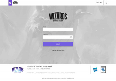 Wizards Account: Wizards of the Coast Wizards Account: Wizards of the Coast