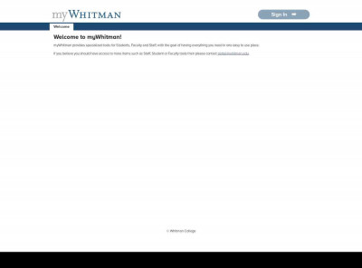 Welcome - my.whitman.edu Welcome - my.whitman.edu