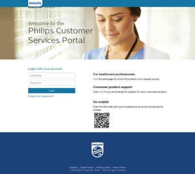 Philips Customer Services Portal: Login Philips Customer Services Portal: Login