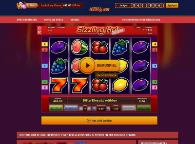 Spielautomat Lucky Ladies Charme Slot Übersicht - Sizzling Hot Spielautomat Lucky Ladies Charme Slot Übersicht - Sizzling Hot