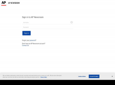 AP Newsroom: Login AP Newsroom: Login