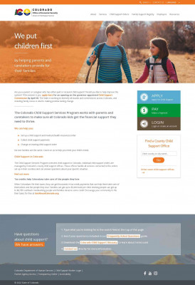 Colorado Child Support Services Program, Setting Up Child ... Colorado Child Support Services Program, Setting Up Child ...