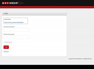 WorshipTeam / Create Account - Group WorshipTeam / Create Account - Group