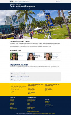 Center for Student Engagement - Florida International University Center for Student Engagement - Florida International University