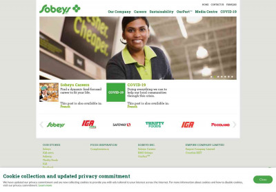 Sobeys Corporate: Homepage Sobeys Corporate: Homepage
