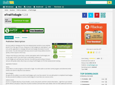 eTrailToEagle 1.2.8 Free Download - soft112.com eTrailToEagle 1.2.8 Free Download - soft112.com