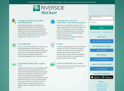 Riverside MyChart - Login Page Riverside MyChart - Login Page