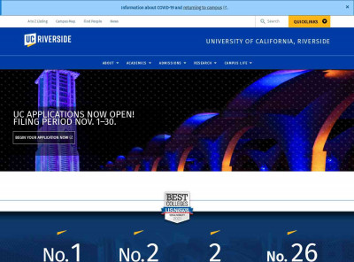 University of California, Riverside: home University of California, Riverside: home