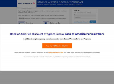 Bank of America Discount Program Bank of America Discount Program