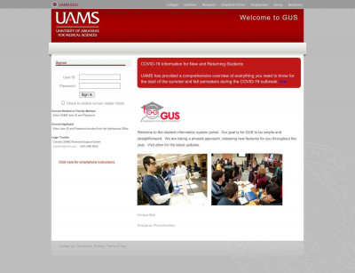 Welcome To GUS - UAMS Welcome To GUS - UAMS