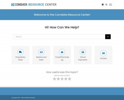 Managing your Comdata Card Managing your Comdata Card